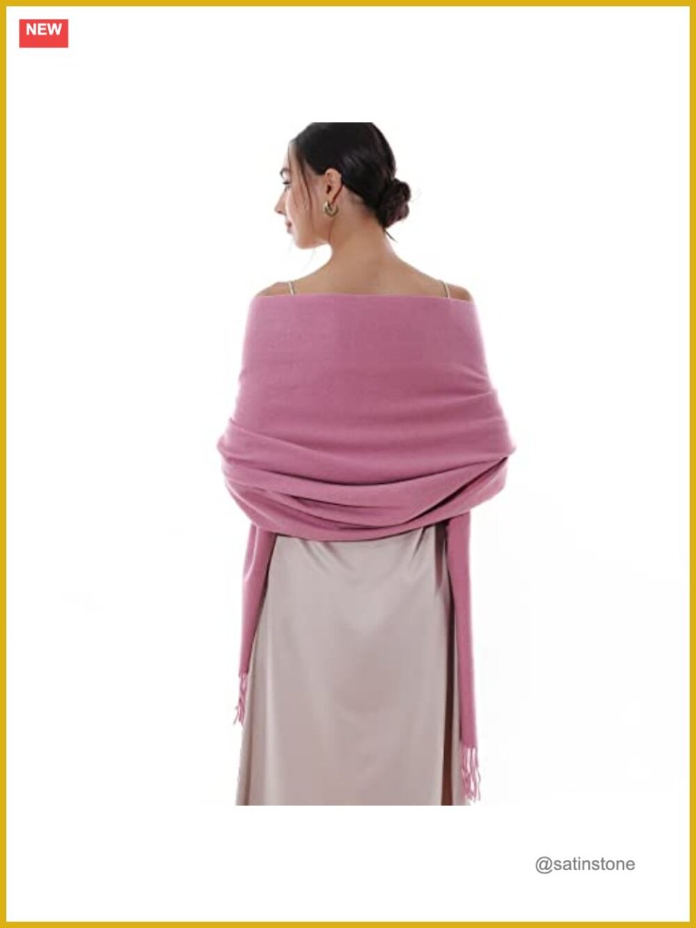 Polyester Viscose Plaid Pashmina Shawl Wrap for Evening Dresses